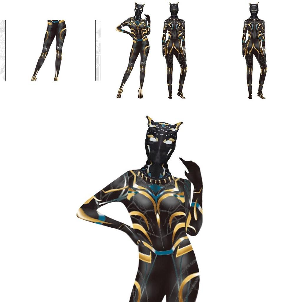 Pantera Neagră Wakanda Forever Letitia Wright Body Elastic pentru Femei Accesorii Cap Cosplay