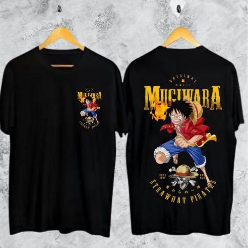 

White One Piece Motif Distro T-Shirt Best Selling Short Sleeve Men s Tops Latest Men s Clothing 4XL