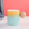 Creative Wooden Handle Mug Cups Unusual Tea Cup of Coffee Personalized Gift Cute and Different Cups Original Mugs Free Shipping