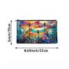 1pc Colorful Dragonfly Makeup Bag Hypoallergenic Cosmetic Pouch with Floral Insect Design Travel Organizer Bag for Women