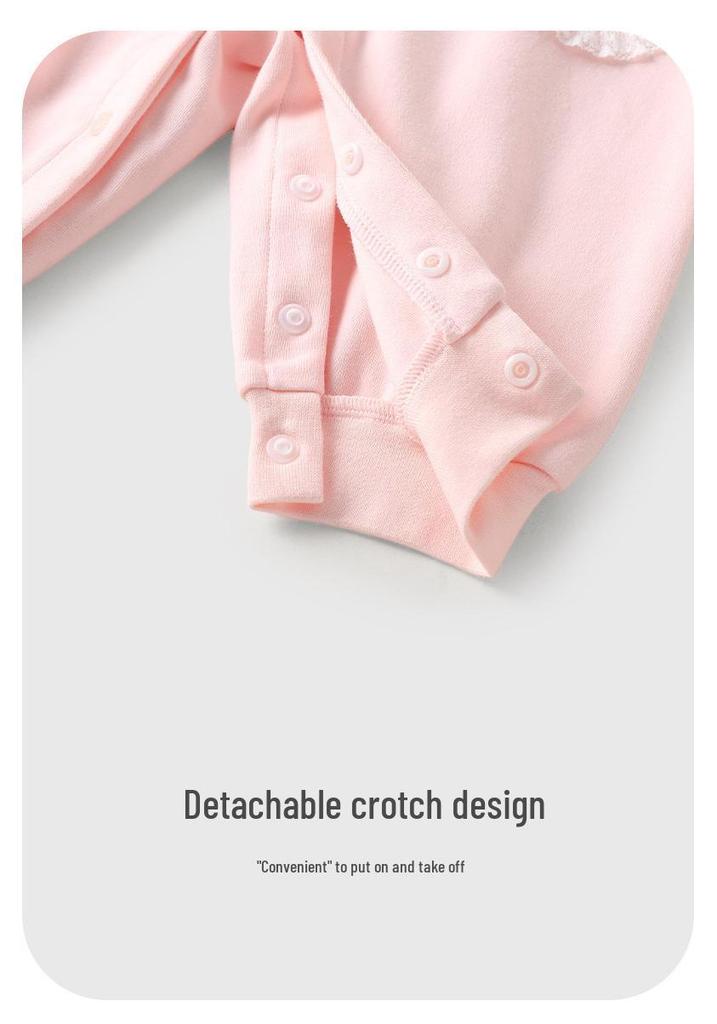 Youqi Baby Girls Long Sleeve Spring/Autumn Romper - Cute Newborn Crawling Bodysuit