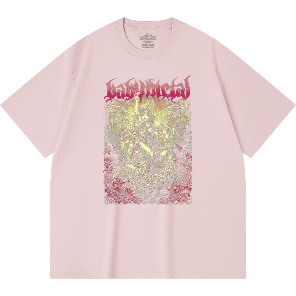 230 g/m² 100% Bavlna T-shirt Heavy Metal Rocková Kapela Tisk Populární Hudby Unisex Těžký Bavlněný T-shirt
