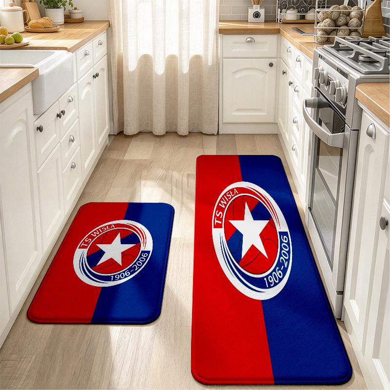 Wisła Flannel Kitchen Mat Christmas Soft Area Rug Non Slip Floor Carpet Home Decoration