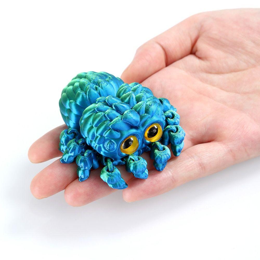 3D Printed Spider Ornament Creative Animal Landscape Decorations Simulated Spider Desktop Home Model Party Children's Gift