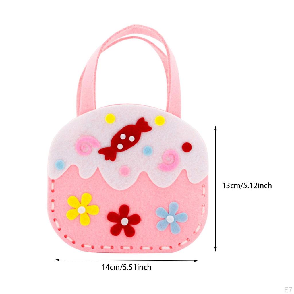 Children's Bag Craft Kit - DIY Sewing Set for Making Purses And Wallets