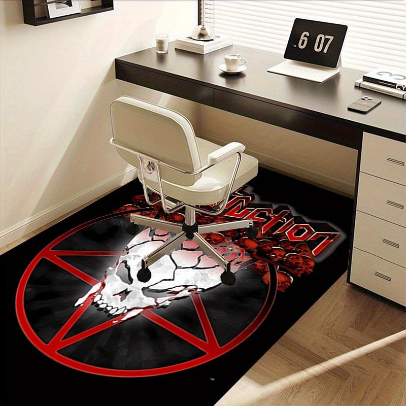 1pc Destruction,Skull,Pentagram Office Carpet Soft Polyester Entrance Carpet Washable Non slip Machi