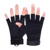 Men's Black Eagle Non-slip Half-finger Sports Gloves for Weightlifting, Cycling, & Motorcycling