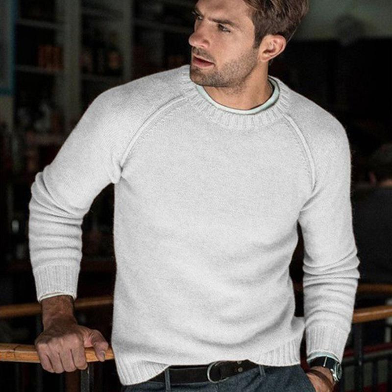 

Повседневный мужской вязаный свитер 2025 XXXL