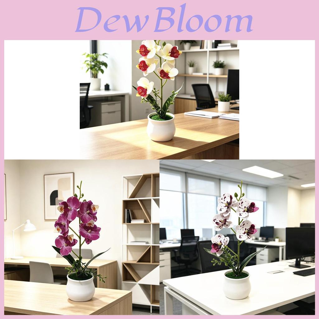 Butterfly Orchid Wedding Table Centerpiece With Plastic Material For Photography And Decor