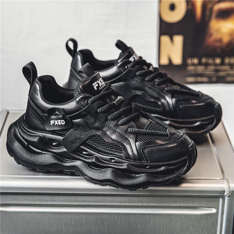 Fashion Fashion Men Shoes Thick Bottom Casual Mesh Breathable Designer Chunky Sneaker for Men Lace Up Sports Running Shoes Men Sneakers