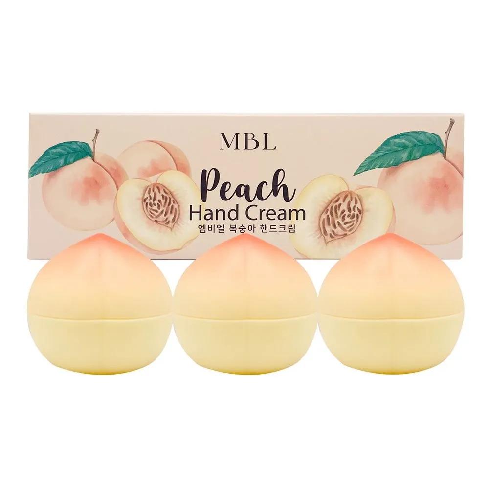 MBL Peach Hand Cream 30ml 3-Piece Set
