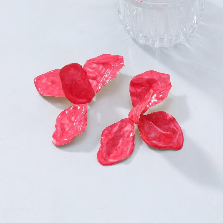Elegant Flower Studs Earrings Fashion Ear Pendant Flower Ear Jewelry Waterproof Ear Studs Alloy Texture for Daily Party