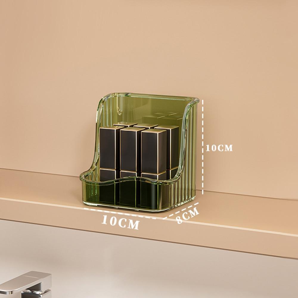 New Multifunctional Cosmetic Storage Box Cabinet Wall Mounted Oblique Desk Storage Organizer Transparent Bathroom Shelves Rack