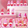 Mini 25Pcs Heart Shaped Doll Decoration Faceless Pvc Ornament Valentine'S Day Gift New Year Creative 1.8Cm X 3.5Cm/0.7In X 1.4In