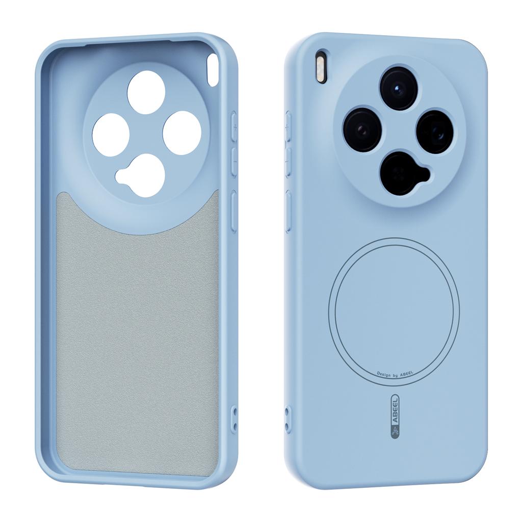 ABEEL For Vivo X300 5G Magnetic Case Skin Touch Liquid Silicone Phone Back Cover