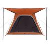 4 Person Camping Tent Grey and Orange Quick Release Waterproof