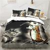 Cartoon Calvin Hobbes 3D Print Bedding Set Single Twin Full Queen King Size Bed Set Adult Boys Bedroom Bedding Gift741