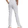 Adidas Zipper Solid Color Logo Mid Waist Straight Loose Casual Pants Women Pants White HB3615