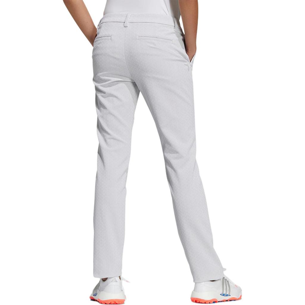 Adidas Zipper Solid Color Logo Mid Waist Straight Loose Casual Pants Women Pants White HB3615