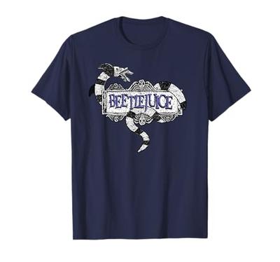 Beetlejuice Sandworm Text Logo T-Shirt
