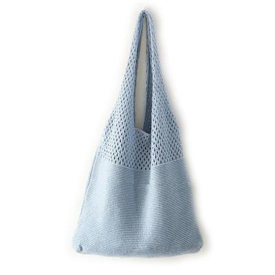 FTB Women's Knit Tote Bag, Diaper Bag, Lightweight, Perfect for School or Commuting, Casual Style (MacaronSoda)