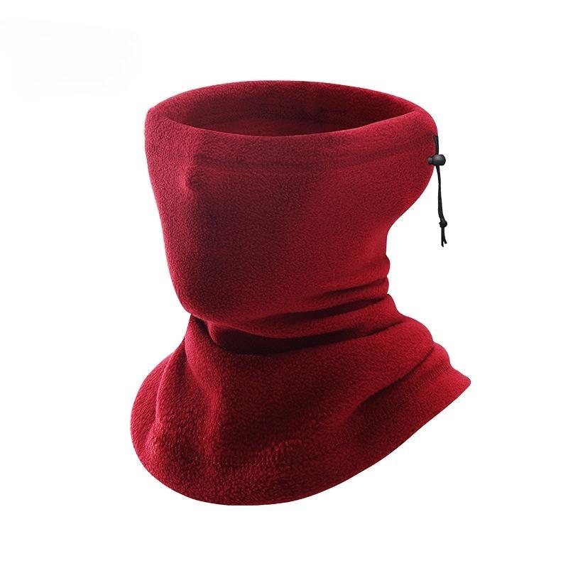 Outdoor Warm Scarf Fleece Ski Mask Fleece Riding Windproof Hat Drawstring Thickened Scarf Cover Autumn and Winter