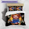 Chucky 3τμχ Σετ Κλινοσκεπασμάτων Κάλυμμα Παπλώματος Κλείσιμο Περιλαμβάνει 1 Κάλυμμα Παπλώματος & 2 Μαξιλαροθήκες για Όλες τις Εποχές Διακόσμηση Υπνοδωματίου Σπιτιού Εστίας