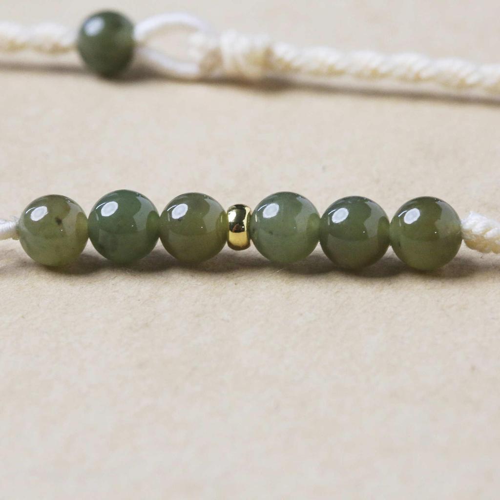Adjustable Thin Women's Hetian Jade Clavicle Pendant Necklace