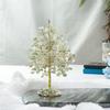 Edelsteinbaum des Lebens, Geode-Achat-Scheibenbasis, Kristallbaum für positive Energie, Glücksbringer, Heilsteine, Edelsteinbaum, spirituelles Geschenk