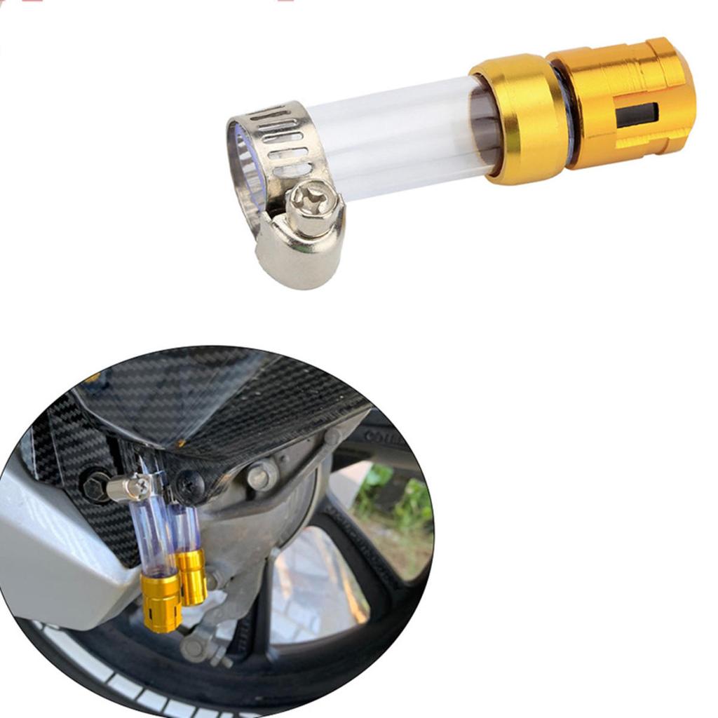 1 st Motorcykel Luftfilter Avtappningsslanghuvud Från CNC För Universella Motorcykeltillbehör Klicka T6-6061 Aluminiumplugg