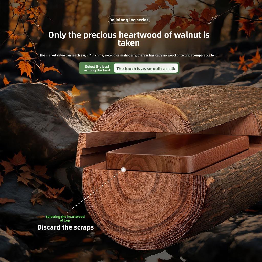 Walnut Beech Hook, No Punching in The Fitting Room, Hanger Behind The Door, Wall Hanging in The Entrance, Clothes Hat Hanger