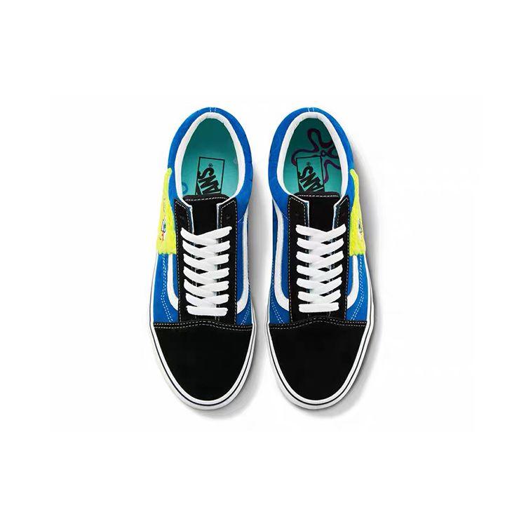 SpongeBob SquarePants X Vans Old Skool Smile Patch Unisex Sneakers Blue Black VN0A38G19XD