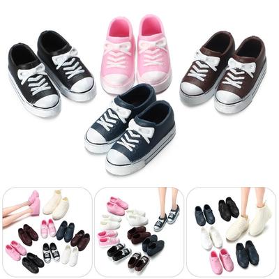 For 16cm Dolls Foot Length 2~3.5cm Plastic Sneakers PVC Boots Casual Shoes Fashion Doll Shoes