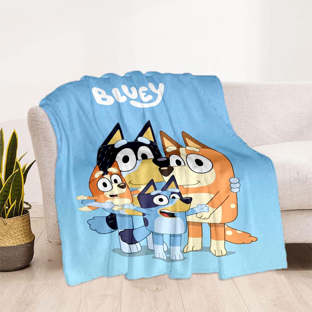 Bluey Bingo Adventures Blanket Comfortable Perfect for Office Chair Bed Couch Four Seasons Multipurpose Stylish Decor Gift for Travel Home Birthdays