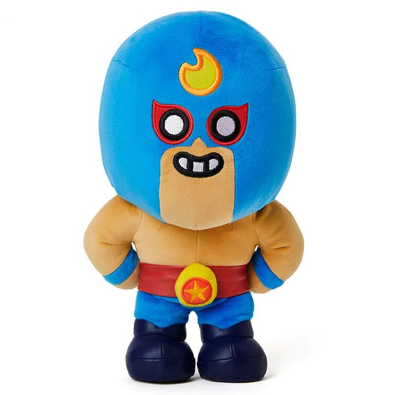 Brawl Stars Poco Spike E Primo Clot Short Plush Stuffed Doll Game Action Figure Collectible Model Ornament Garage Kit Toys Gift