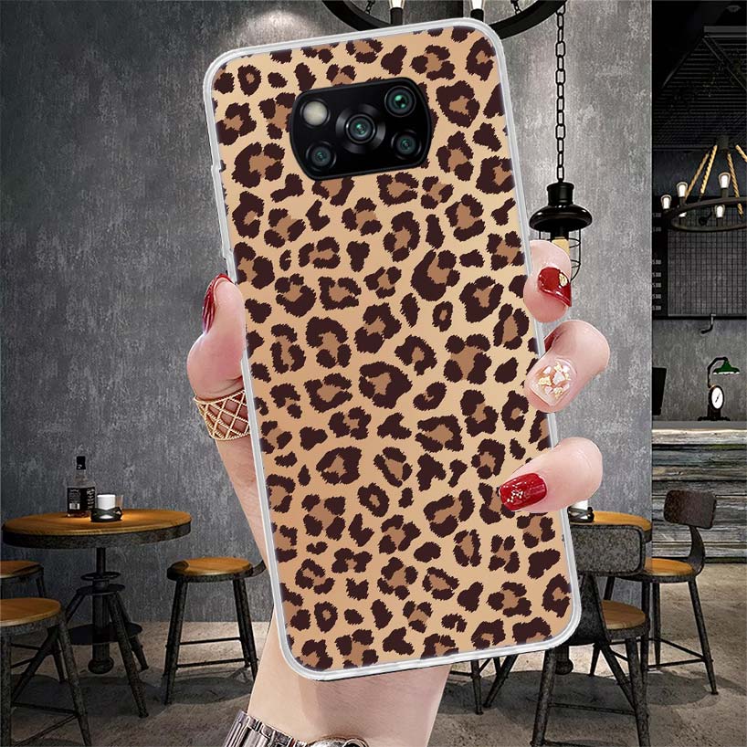 Tiger Leopard Print Panther Phone Case For Xiaomi Redmi 15C 15 13C 13 Poco X5 X6 X7 F7 Ultra M7 12C 12 10 10C 9C 9A 9T 9 Fundas