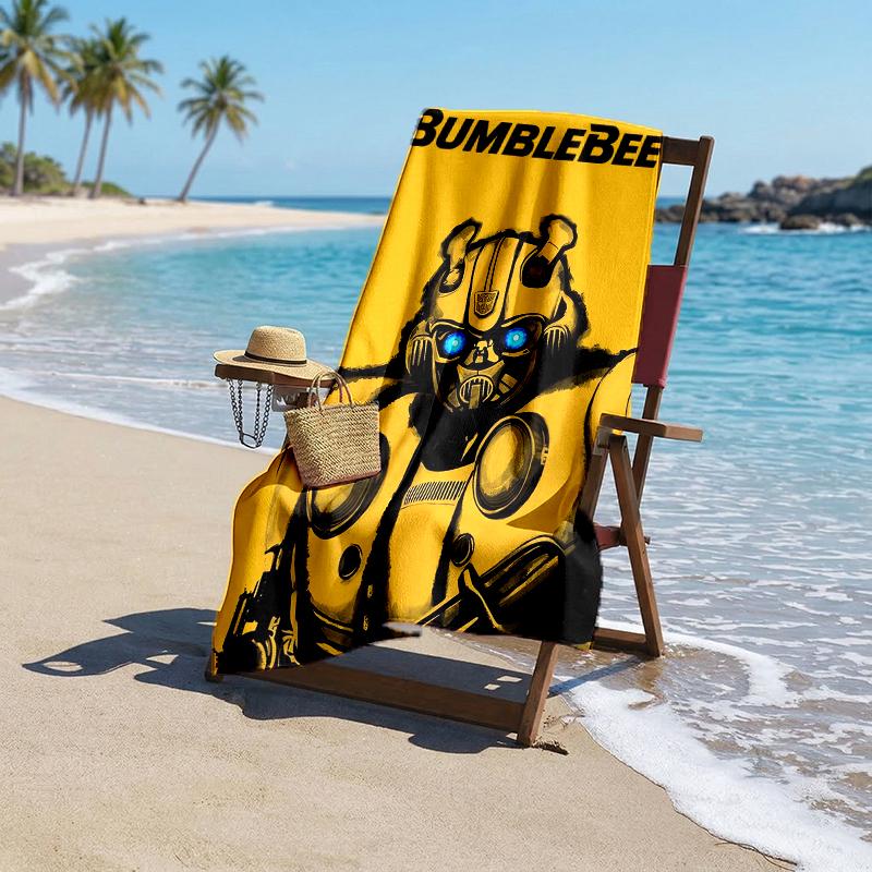 Bumblebee Fashion Beach Towel: Ideal for Summer Adventures Soft, absorbent and quick drying suitable for swimming and bathing