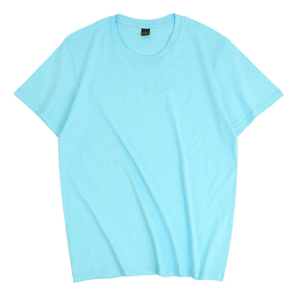 Męski i damski t-shirt z krótkim rękawem bawełniany z okrągłym dekoltem wygodny i oddychający ile dużych rozmiarów