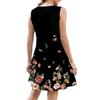 Women's Summer Dress With Pocket Sleeveless Floral Print Sundress
