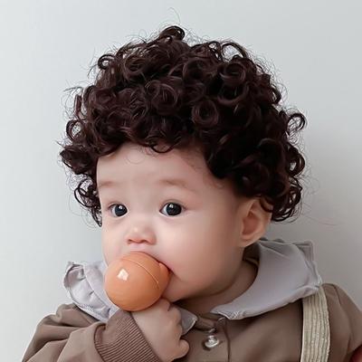 Synthetic Baby Hair Wig Cute Newborn Headwear Hair Accessories Infant Hairpiece  Photograph Props