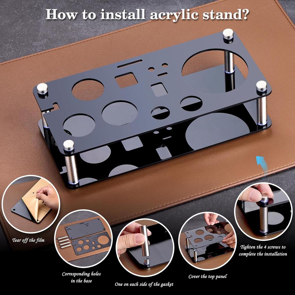 Cocktail Shaker Set Bartender Kit : 15-Piece Bar Tool Set with Acrylic Stand Bars Set with All Practical Bar Accessories, for Drink Mixing, Bar,