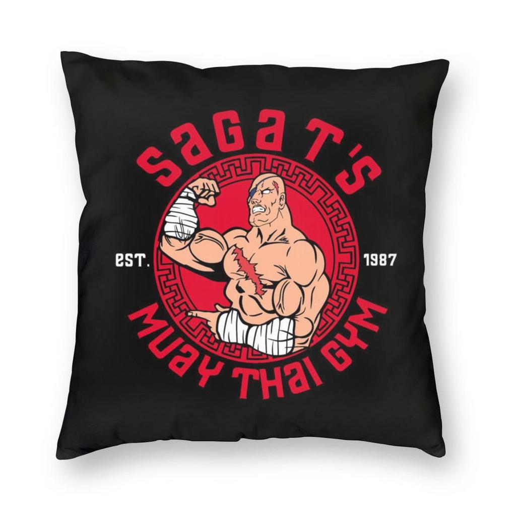 Muay Thai Gloves Thailand Boxing Fighter College  1 Square Pillowcase Pillow Cover Cushion Throw Pillow for Home Bedroom Car