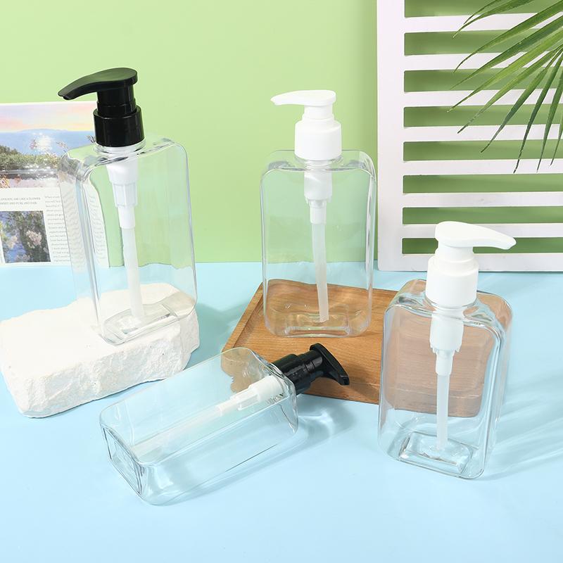 Soap Dispenser Bottle Bathroom Liquid Shampoo Shower Gel Bottle Refillable Storage Container Soap Press Empty Bottles