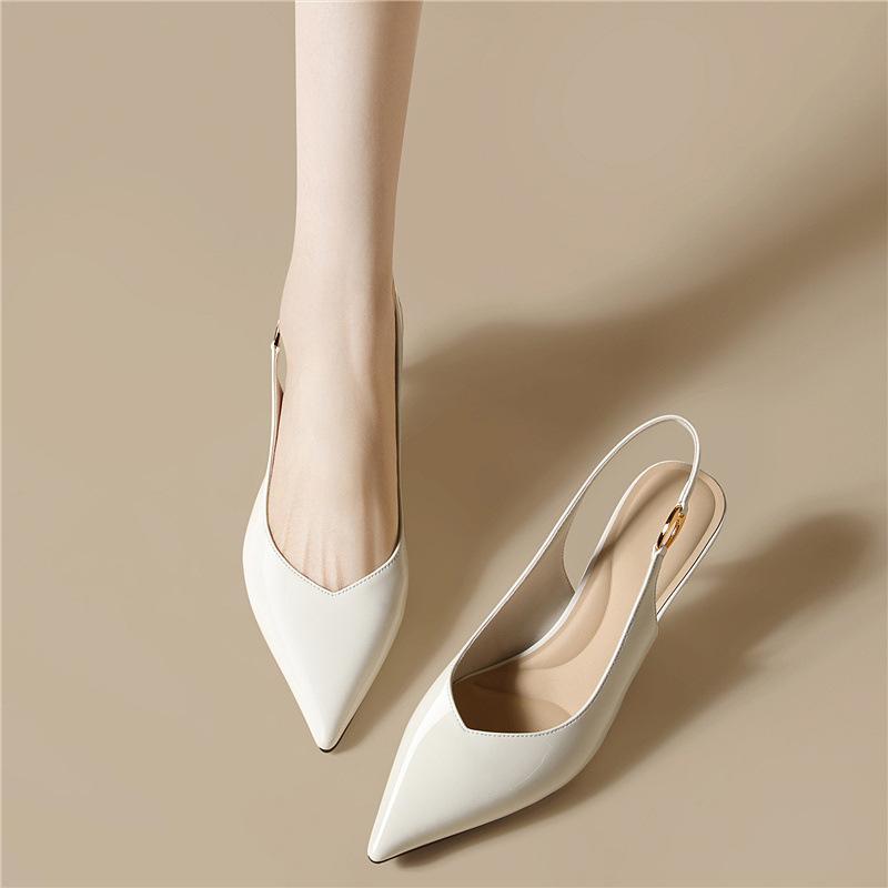 Temperament Single Shoes Pointed Thin Heels with Skirts Commuter Bag Head High Heels Versatile Fashion Solid Color Simple Women's Shoes