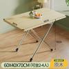 Foldable Table For Home Small Space Simple Rectangular Table For Rental Room Stall Use Portable Saving Space