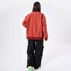 Women Everyday Coat Lapel Long Sleeve Patchwork Color Elastic Hem Jacket Zipper Placket Autumn Outwear