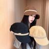 Retro Corduroy Versatile Casual Travel Face Small Warm Pile Bucket Hat Women