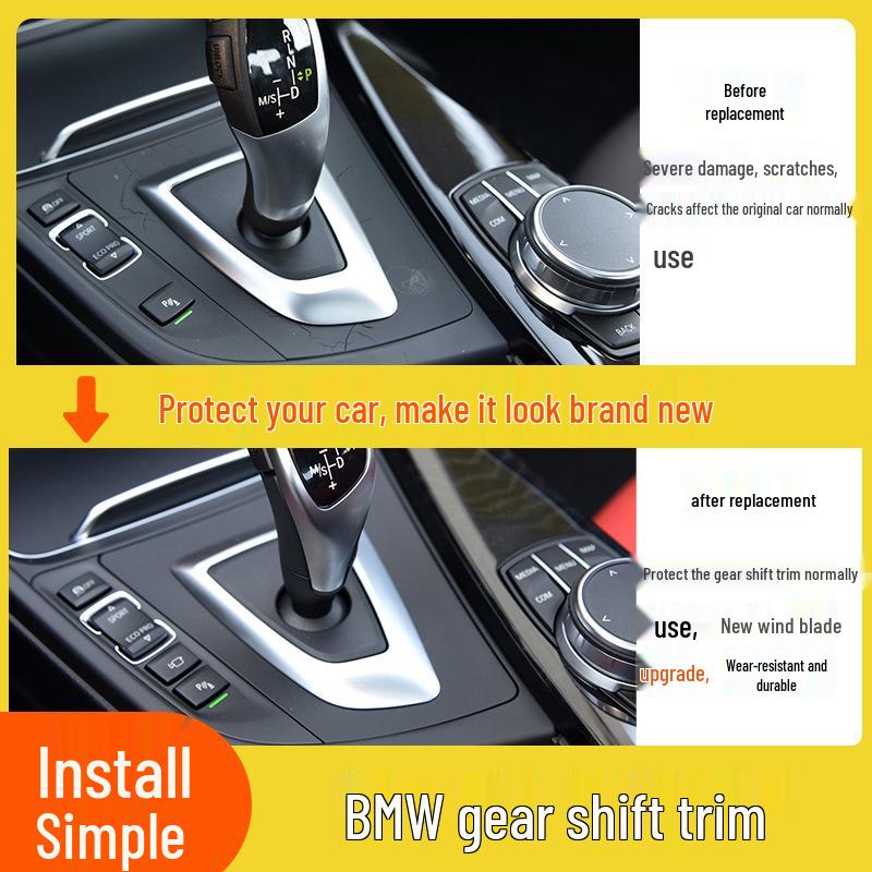BMW 3 & 4 Series Gear Shift Lever & Knob Trim Cover (F30, 318, 320GT, F34, F35)