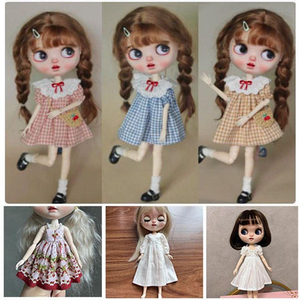 

Mini Base Shirt Tops Cute Bubble Sleeve Dresses for azone ob22/24/27 Dolls For blythe Dolls 3