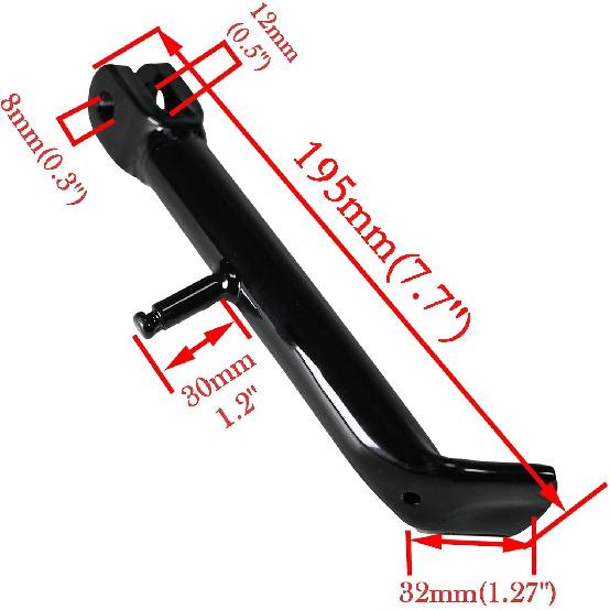 JMCHstore Mini Bike Kickstand W/Spring For Coleman B200R B200 CT200U-EX BT200X CT200U-EXR Axis M200 212Cc 196Cc 200Cc 6.5Hp Powersports Mini Bike
